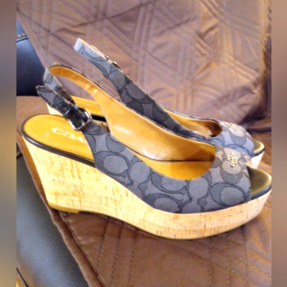 Coach wedge heels